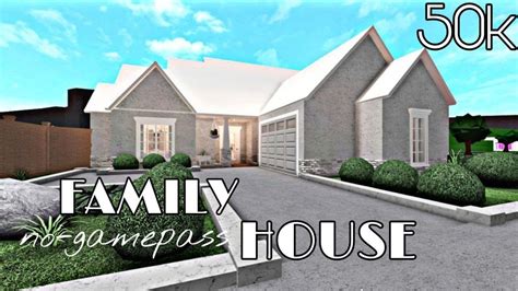 bloxburg  family house  gamepass youtube