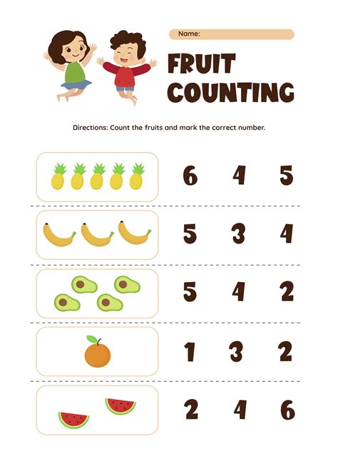 printable preschool number counting worksheets printableecom