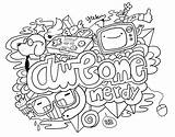 Doodle Coloring Pages Printable Kids Color Adults Bobsmade Teens Doodles Tattoo Quote Print Getdrawings Getcolorings Deviantart Popular Coloringhome Library Clipart sketch template