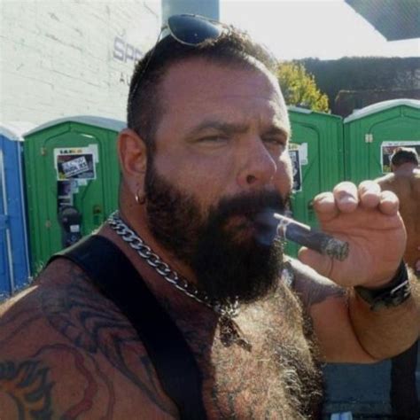 A Cigar Daddy Scruffy Men Hairy Men Bearded Men Man Smoking Cigar