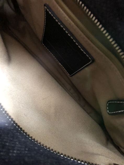 Coach E0j 7762 One Shoulder Bag Fabric Leather Navy B Gem