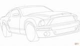 Mustang Ford Gt Template Coloring Pages sketch template