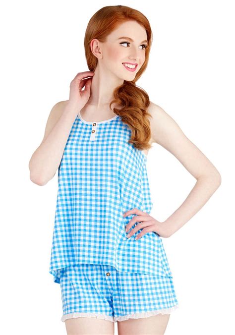 demand bb  pajamas  blue gingham roupas roupas
