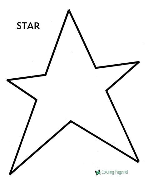 preschool coloring pages star  color