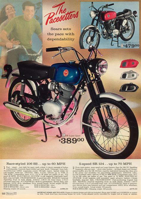 sears brochures  adverts classic motorbikes