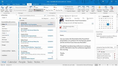 outlook email list changed  super user