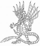 Bakugan Dragonoid Drago Coloriage Bulk Ausmalbilder Ausmalen Tableau Bulkcolor sketch template