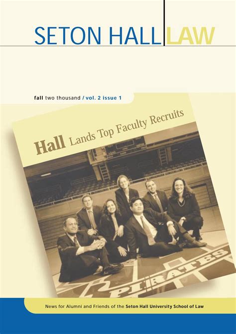 seton hall law school fall 2000 magazine by seton hall university