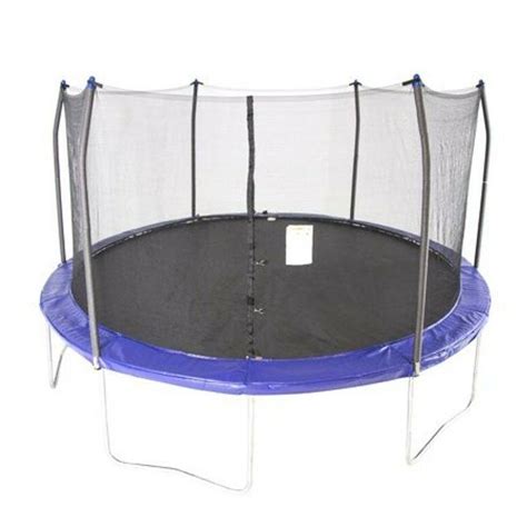 blue trampolines  foot uv protected outdoor jumping tumbling
