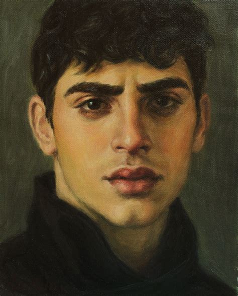 portrait painting   handsome man original oil emotional etsy portrait painting portrait