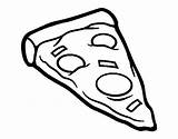 Pizza Portion Clipart Coloring Pages Coloringcrew Pizzas Pasta Colouring Dish Clipground Colorear Book sketch template
