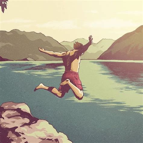 cliff jumping jumping  cliff drawing cliff jumping cliff diving