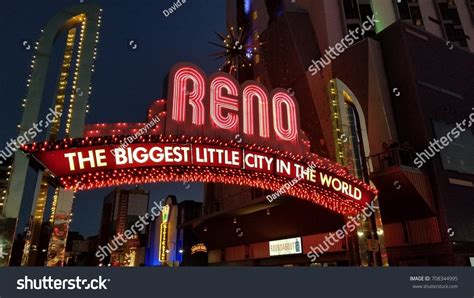 famous reno sign stock photo edit