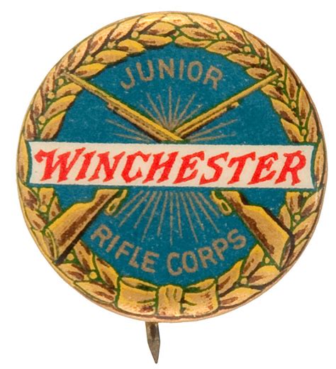 hakes junior winchester rifle corps early club button