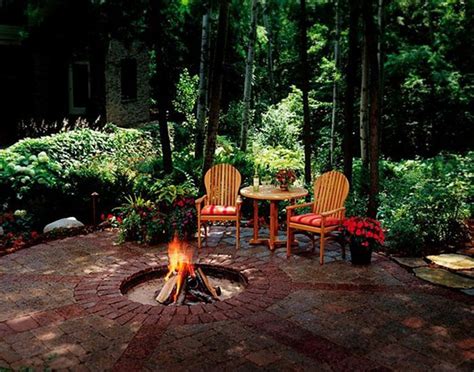 cozy outdoor living space design  firepit goodsgn backyard fire fire pit decor