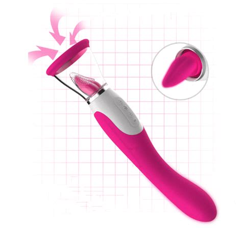 electric tongue vibrator breast pussy suction cup oral