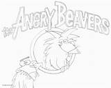 Coloring Pages Beaver Angry Coloringbay sketch template