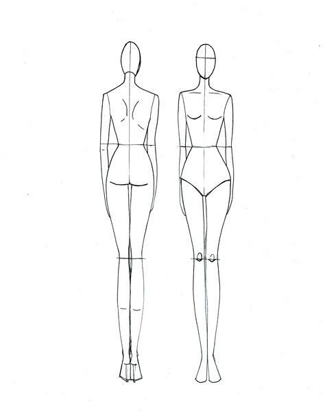 fashion design mannequin template visualjes