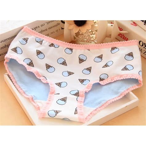 women cute printed pattern girl panties briefs ladies knickers