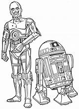 R2 Colouring sketch template