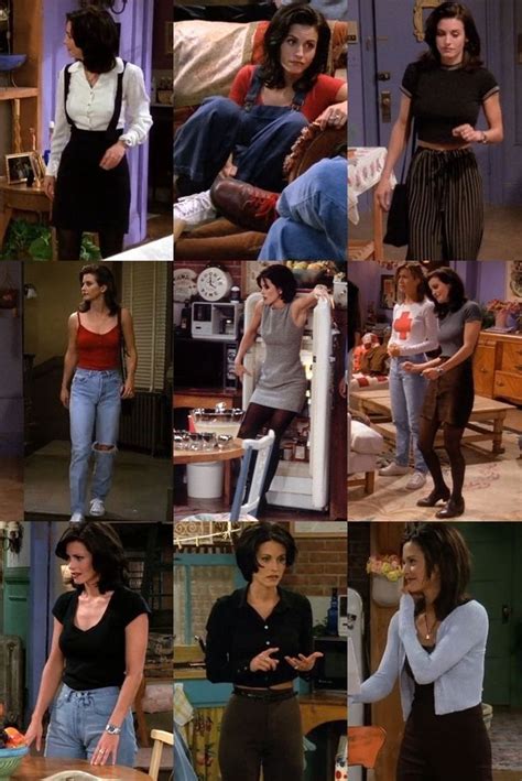 monica geller friends style 90s fashion outfits tv show outfits 90s