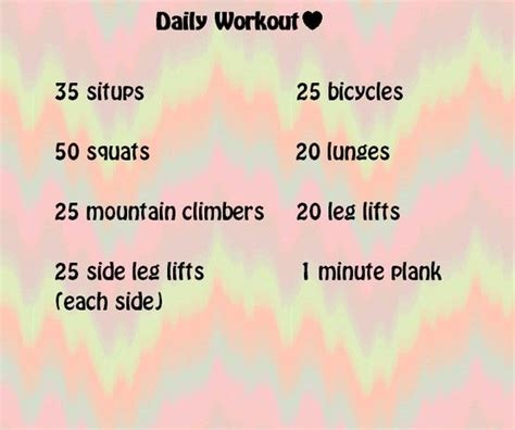 daily workout images  pinterest fitness workouts exercise workouts  work outs