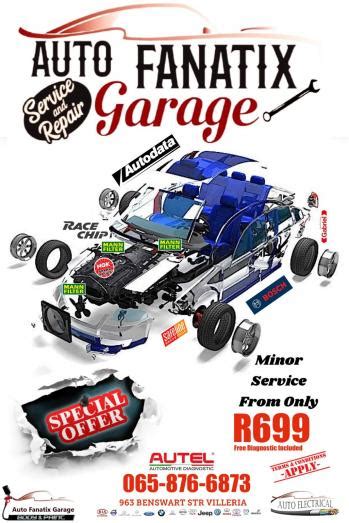 auto fanatix garage minor service special  pretoria tshwane