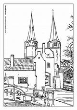 Delft Kleurplaten Van Nl Krul Joke Kiezen Bord Schilder Coloring Afkomstig sketch template