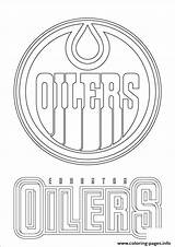 Hockey Nhl Oilers Coloring Logo Pages Edmonton Printable Sport Print Logos Book Info Kids Choose Board Color sketch template