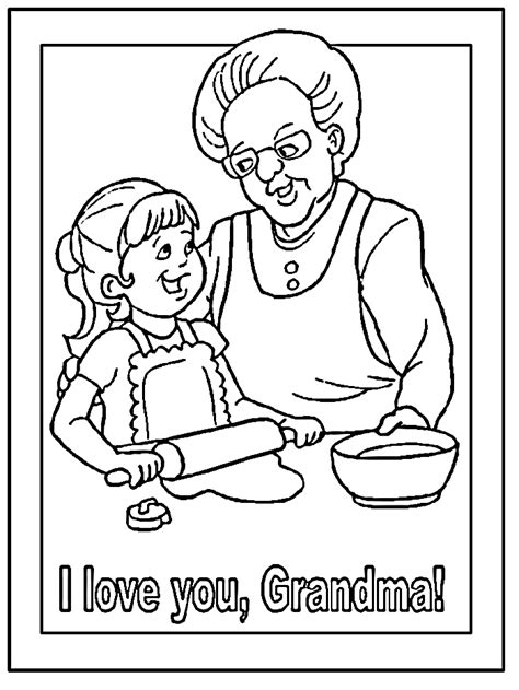 grandma coloring pages coloringpagesabccom