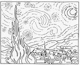 Starry Gogh Vincent Sternennacht Masterpiece Galt Toys étoilée Quadri Notte Stellata Gough Mummythatsme Playroom Estética Famosi Malvorlage Adulti Impressionante Grundschule sketch template