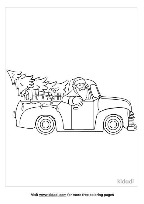 christmas truck coloring page coloring page printables kidadl