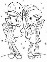 Strawberry Shortcake Coloring Pages Printable Kids Color Recommended Cartoon sketch template