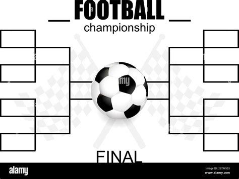 blank football championship vector illustration  flat design stock