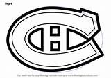 Montreal Canadiens Logo Draw Coloring Step Canadians Drawing Pages Nhl Tutorials Drawingtutorials101 Search Again Bar Case Looking Don Print Use sketch template