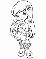 Strawberry Shortcake Coloring Pages Print Printable Friends Birthday sketch template