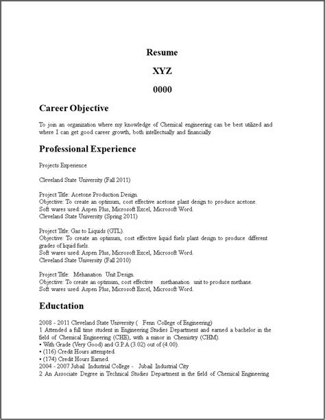 sample engineering phd resume  industry resume  gallery