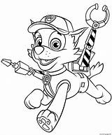 Paw Patrol Coloring Rocky Pages Printable Claws Print sketch template