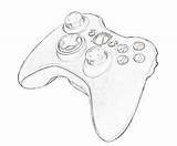 Controller Xbox Drawing Template Outline Getdrawings Coloring Sketch sketch template