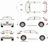 Alfa Romeo Stelvio 4x4 sketch template