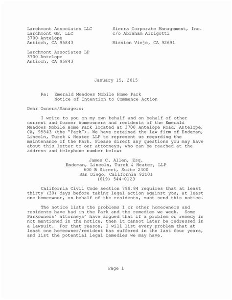 legal letter format template awesome letter intent   legal action