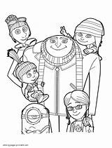 Despicable Coloring Pages Kids Printable Print Characters Balthazar Look Other sketch template