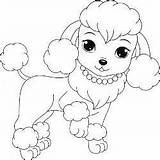 Coloring Pages Puppy Poodle Sad Dog Choose Board Getcolorings sketch template