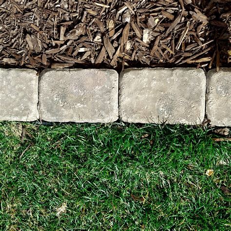installing  paver edge  homemade home landscape edging stone brick garden edging