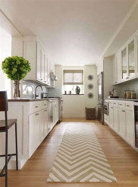 long narrow kitchen layout suggestions