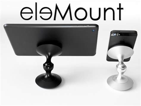 elemount premium car camera mount  iphone ipad  ele kickstarter  premium cnc