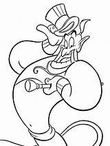 Aladdin Genie Coloring4free Cute sketch template