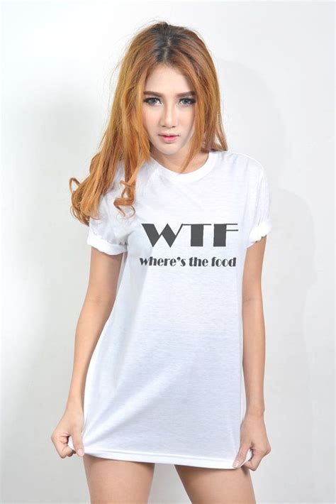 wtf where s the food shirt women fashion top clothing screenprinted hipster tumblr funny t shirt