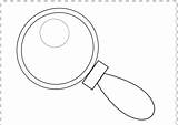 Magnifying Lupa sketch template