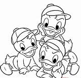Coloring Disney Pages Ducktales Huey Louie Dewey Printable Duck Cartoon Colorare Sheets Da Disegni Colouring Quo Qua Qui Kids Pdf sketch template